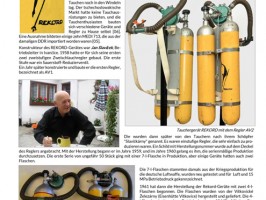 REKORD – das erste industriell hergestellte tschechoslowakische Tauchgerät