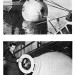 Obrázek nahoře: Italská batysféra podobná batysféře W. Biebeho. Obrázek dole: Jacques Piccard si prohlíží novou gondolu. 