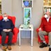Do křesel před účastníky a hosty křtu usedli zleva editor knihy Dušan Šuráni a druhý předseda klubu Ing. Peter Kleinert z Bratislavy