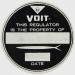 Samolepka od firmy VOIT se jménem BLAZEK VLAST a rokem 1969.