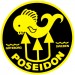 Samolepka s logem firmy Poseidon.