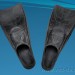 Vintage diving fins Rondine, Cressi sub.