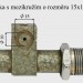 Kostka pro připojení automatiky s mezikružím o rozměru 15x10 mm.