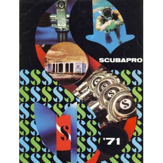 Katalog potápěčské firmy Scubapro z roku 1971.