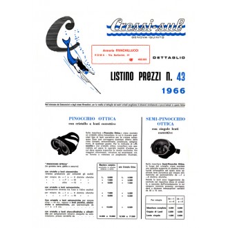 Katalog potápěčské firmy Cressi-sub z roku 1966.