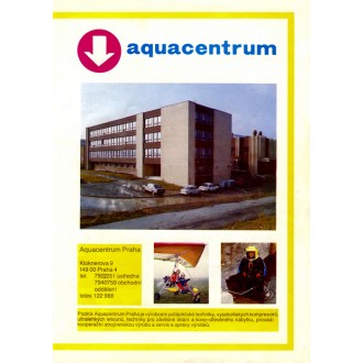 Katalog firmy Aquacentrum Praha z roku 1989.