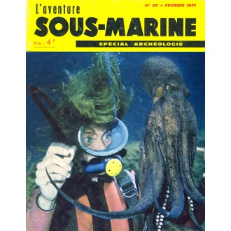 Titulní strana obálky časopisu L’aventure Sous-Marine č. 83 únor 1971